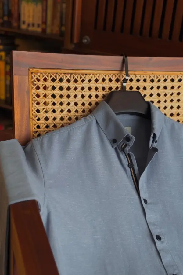 Light Steel Blue Color Remi Cotton