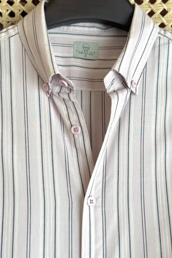 Pastel Lilac Striped Shirt