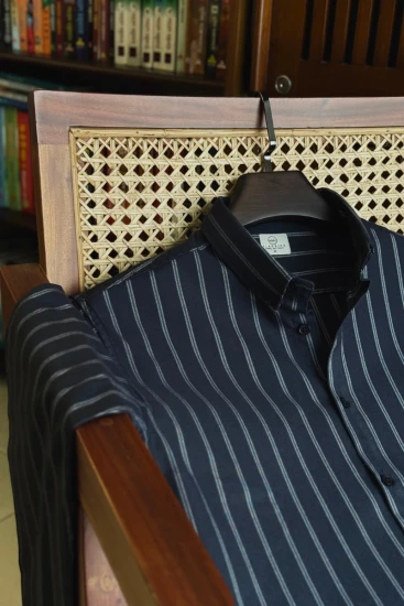 Midnight Blue with White Stripe