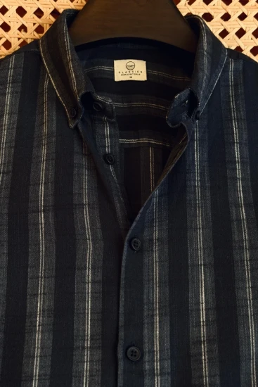 Vintage Navy with Light Pinstripes Shirt