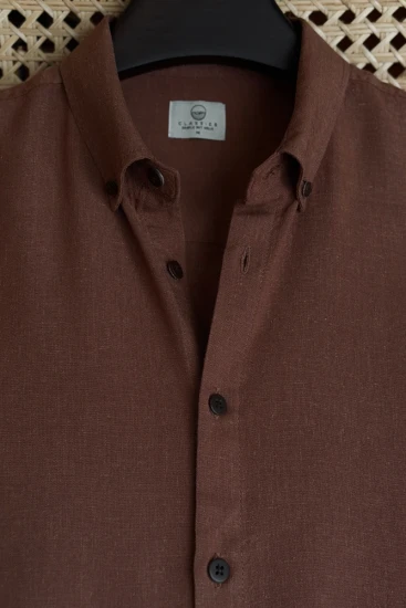 Chestnut Brown Solid Shirt