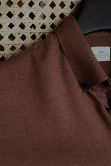 Chestnut Brown Solid Shirt