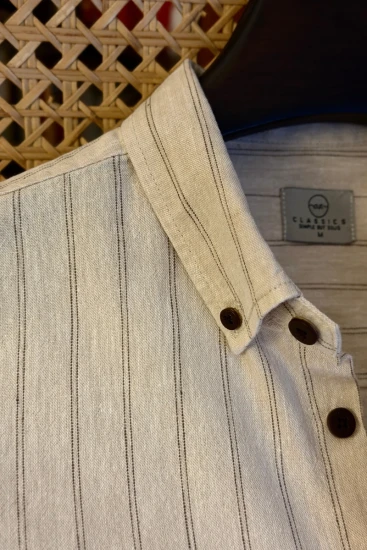 Beige With Chocolate Stripe Shirt