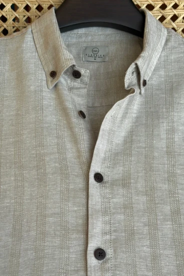 Royal Light Beige Textured Shirt