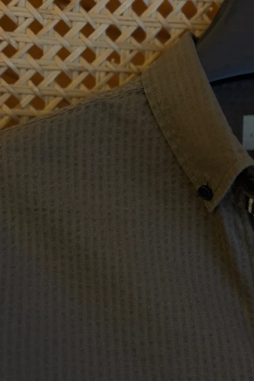 Charcoal Brown Textured Shirt