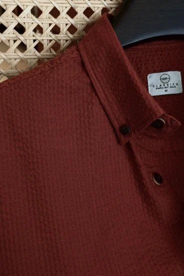 Burnt Orange Solid Shirt