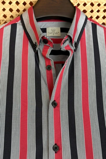Red & Black Stripe Shirt