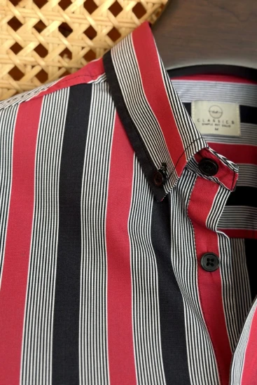 Red & Black Stripe Shirt