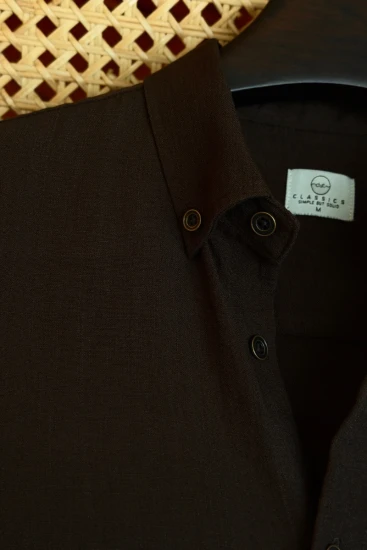 Matte Coffee Solid Shirt
