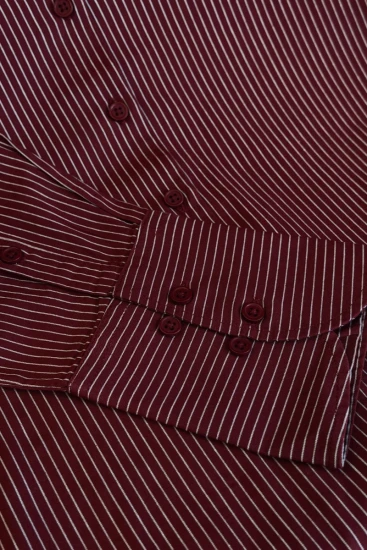 Maroon Wine With White Stripe
