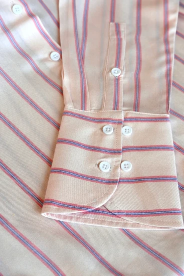 Female Light Blush Pink with Blue-Pink Stripes Relax Fit Shirt