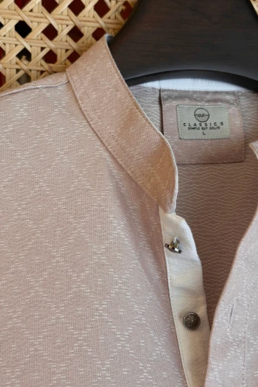 Light Pastel Pink Textured Panjabi