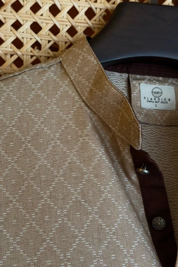 Light Brown Textured Panjabi